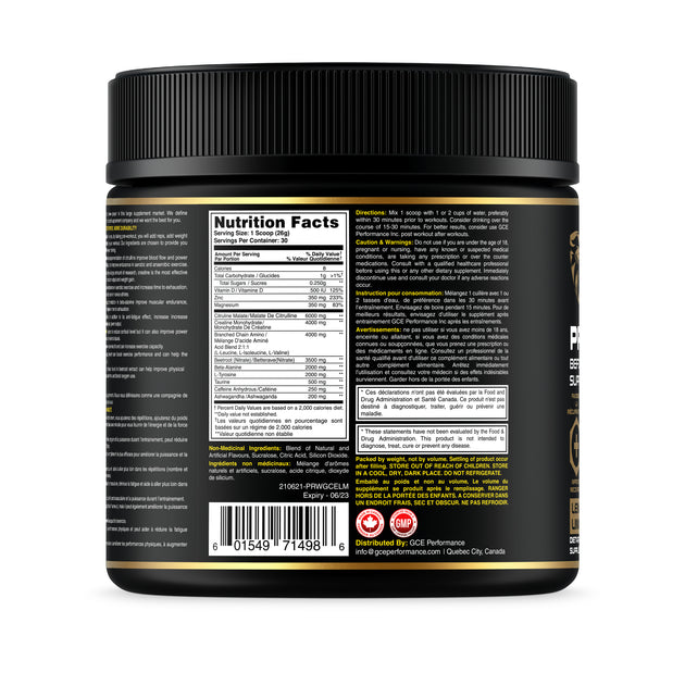 Pré Workout Limonade